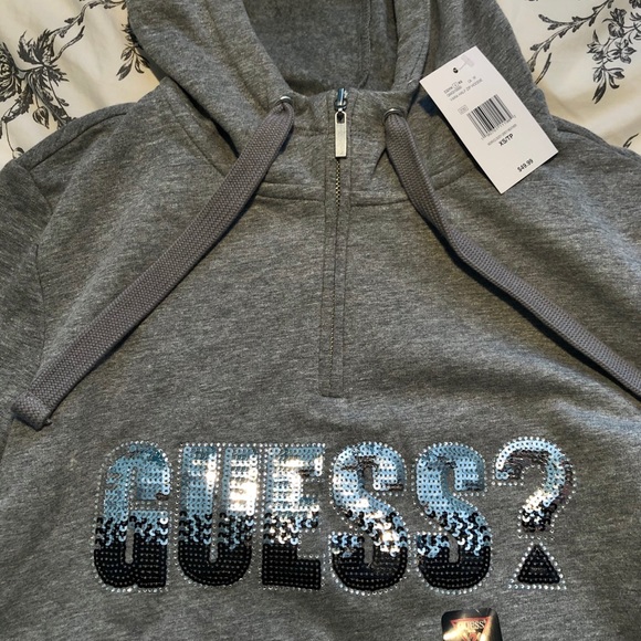 Guess Quarter Zip Hoodie - Picture 2 of 4